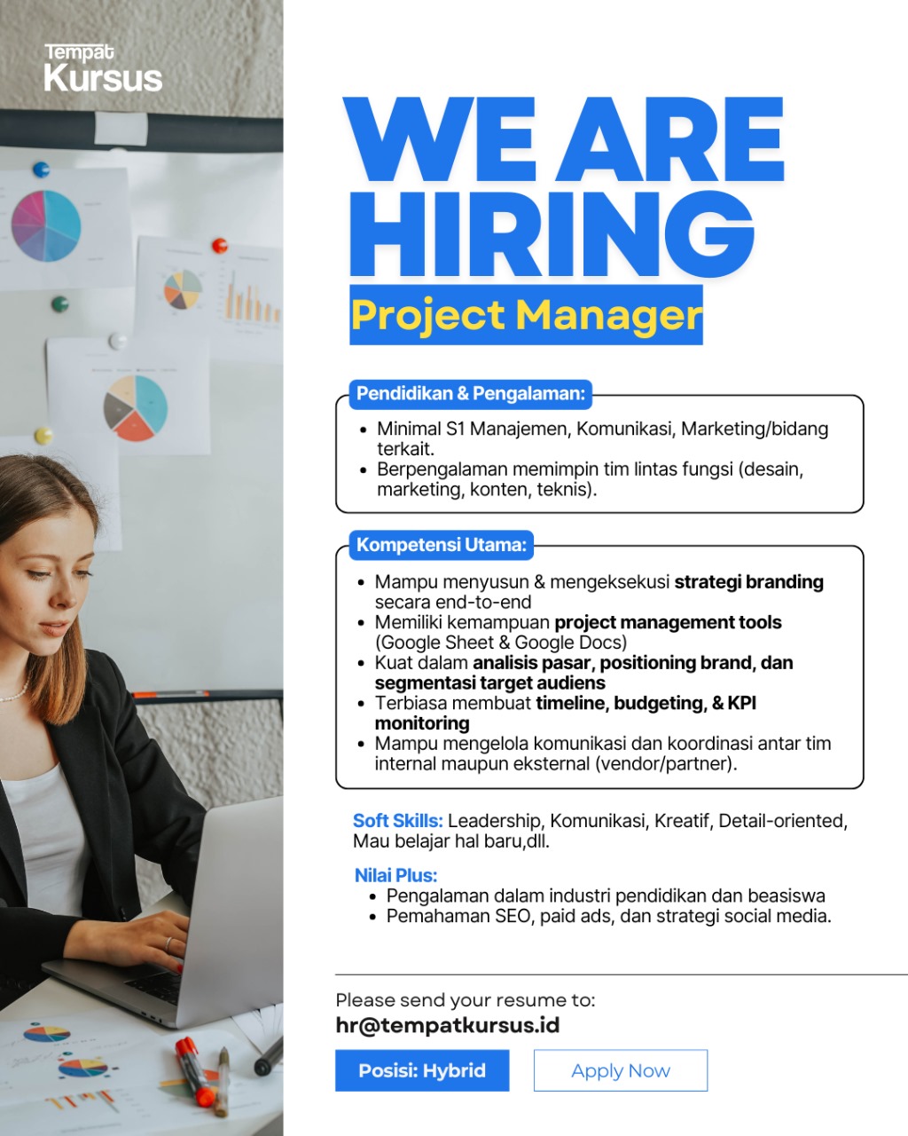 Loker Project Manager - Tempat Kursus - Agile Agency